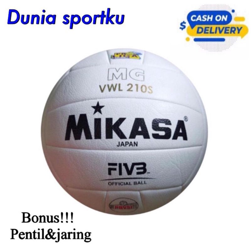 Bola volly MIKASA warna putih ORIGINAL IMPOR Bola voli ASLI PROLIGA MG VWL210S Official match 100% W