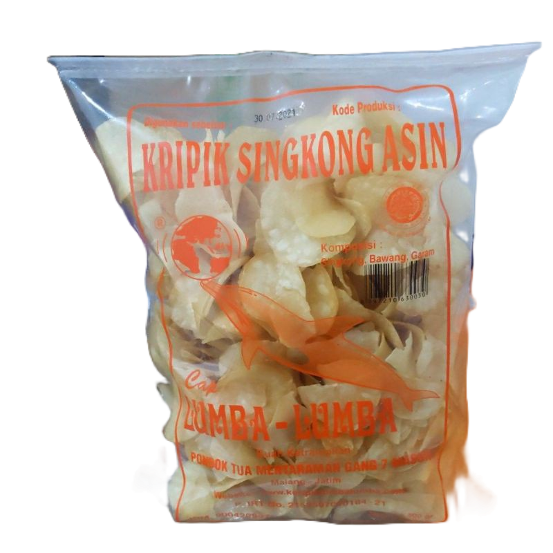 

Kripik Singkong Asin Cap Lumba-Lumba 500gr