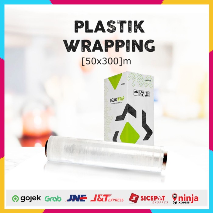 Stretch Film 50cm x 300m Plastik Wrapping DELKO WRAP