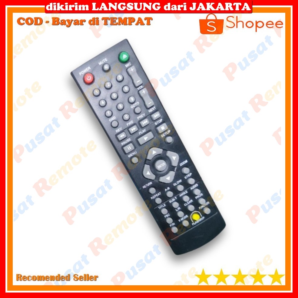 Ready Stock Remote Control Remot DVD POLYTRON Barang Baru Gres Tanpa Setting Program Bayar Di Tempat