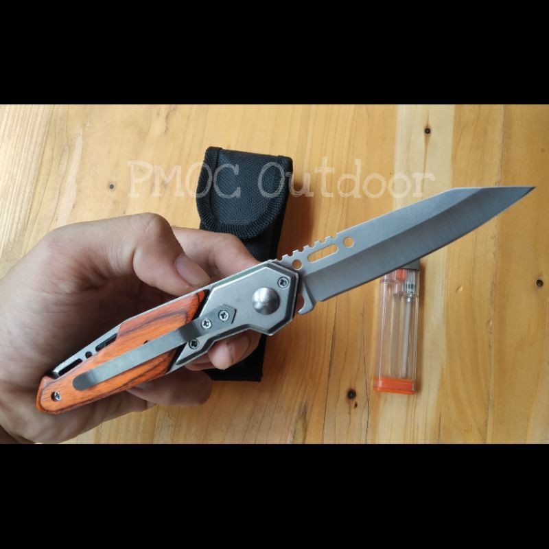 Pisau lipat Bushcraft survival
