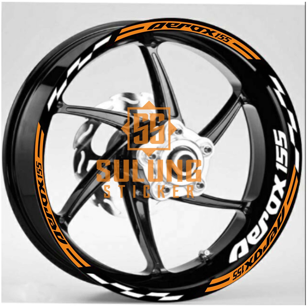 Stiker Lis Velg Motor Yamaha Aerox 155 Cutting Sticker Variasi Pelek Aksesoris Keren