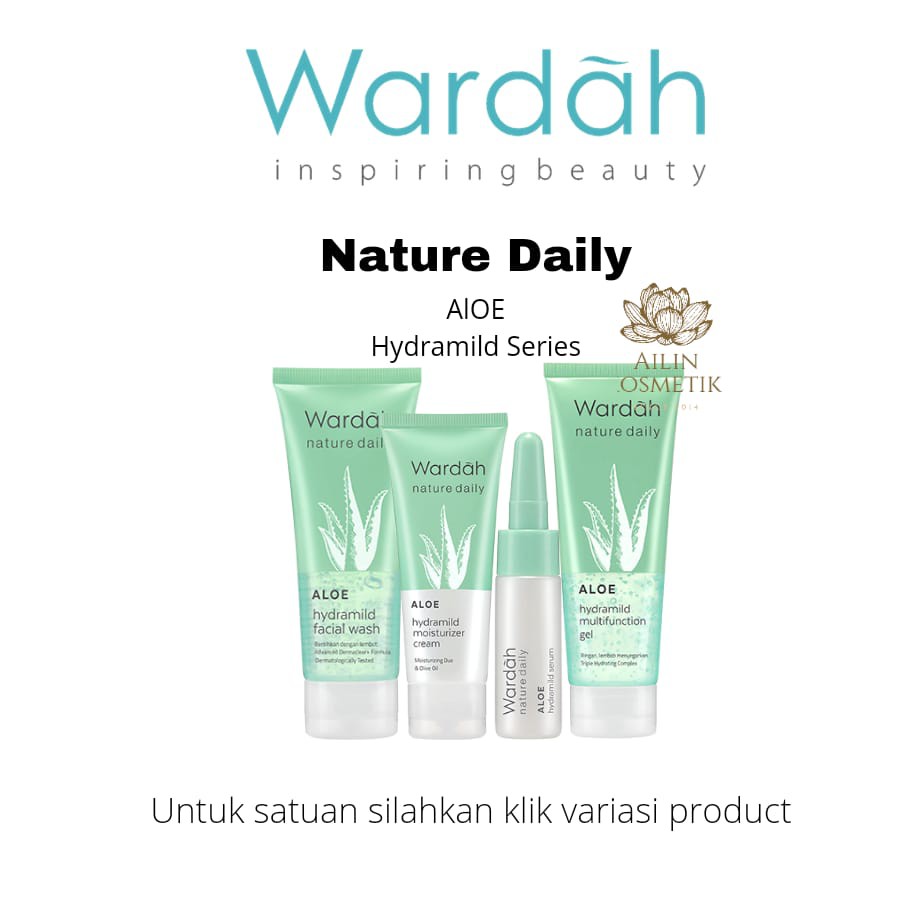 Wardah Nature Daily Aloe Hydramild Series by Ailin Kosmetik