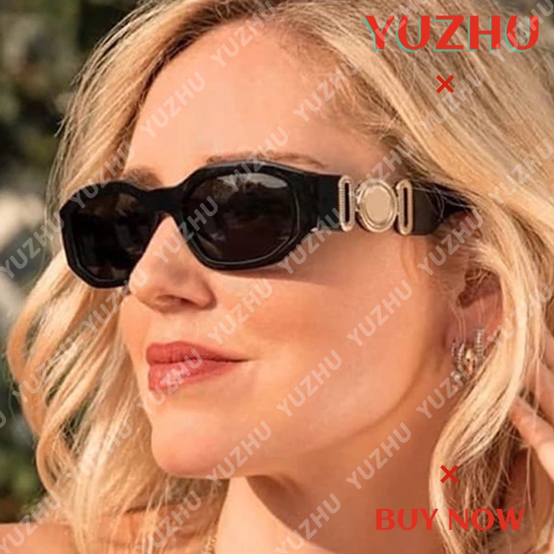 （YUZHU）COD Kacamata Hitam Gaya Retro Barat Untuk Wanita/Pria Vintage Oval Shades untuk Wanita