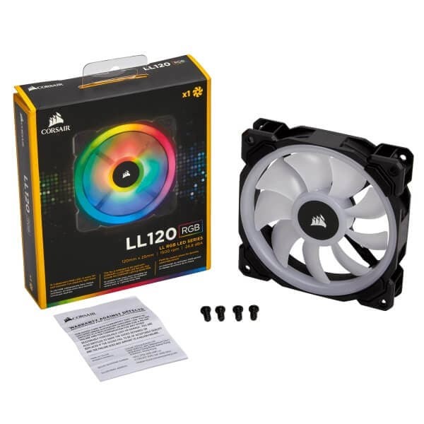 LL120 RGB 120mm Dual Light Loop RGB LED PWM Fan Single Pack