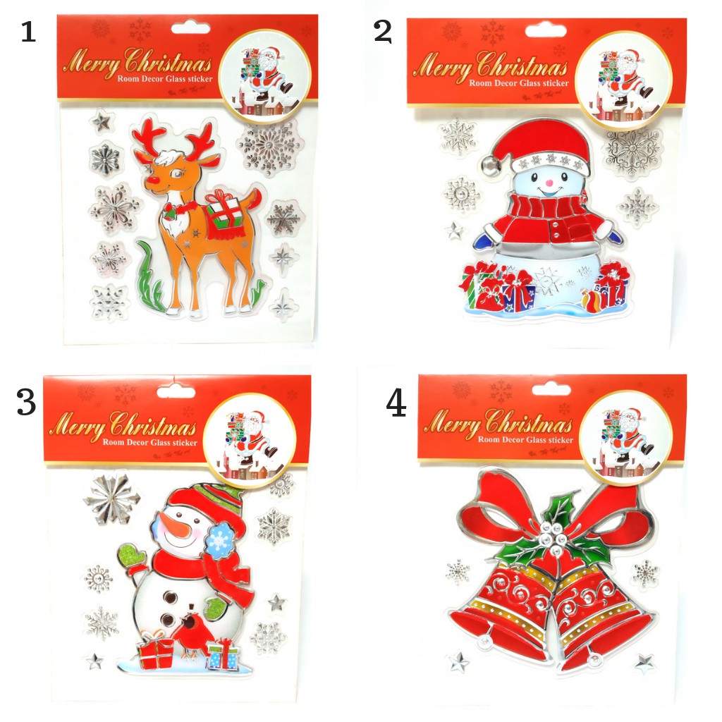 Sticker Kaca / Glass Sticker / Dekorasi Natal - XACC554