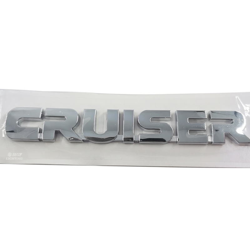 1pc Stiker Emblem / Badge Tulisan FJ CRUISER Bahan ABS Krom Untuk Dekorasi Bagasi Belakang Mobil TOYOTA CRUISER