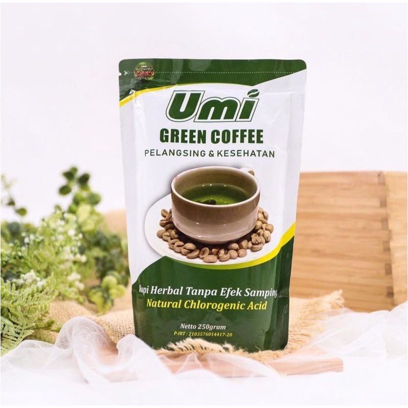

Umi Green Coffee Kemasan segel 250 gr, exp 2026