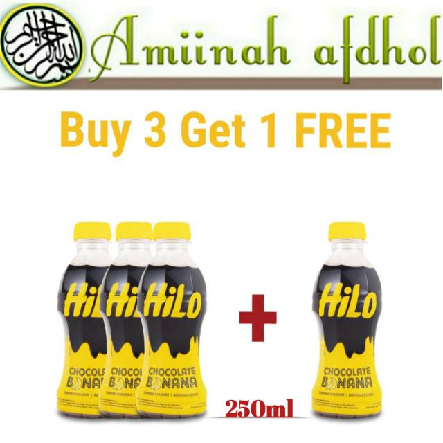 

HiLo Chocolate Banana Drink (Bottle 250ml) 4 pcs