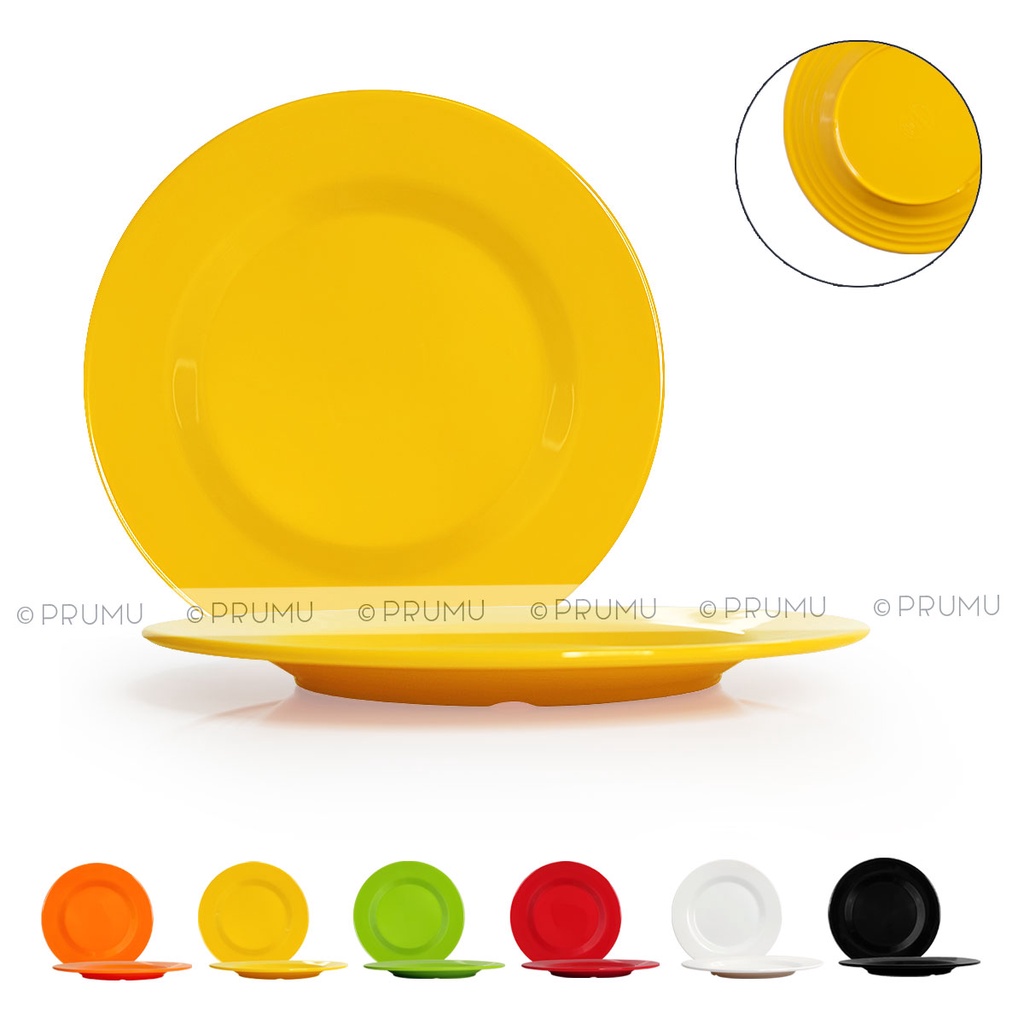 Piring Ceper Melamin 9 inch - Piring Makan - Piring Saji - Piring Datar - Piring Melamine - Pr1609