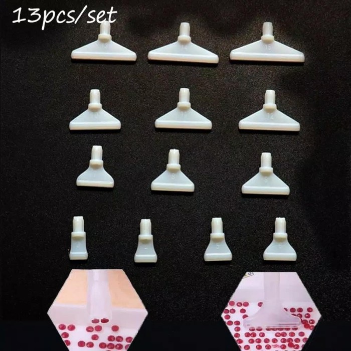 

(DISKON TERMURAH) set kepala pen diamond painting isi 13 pcs. alat lukisan diamond