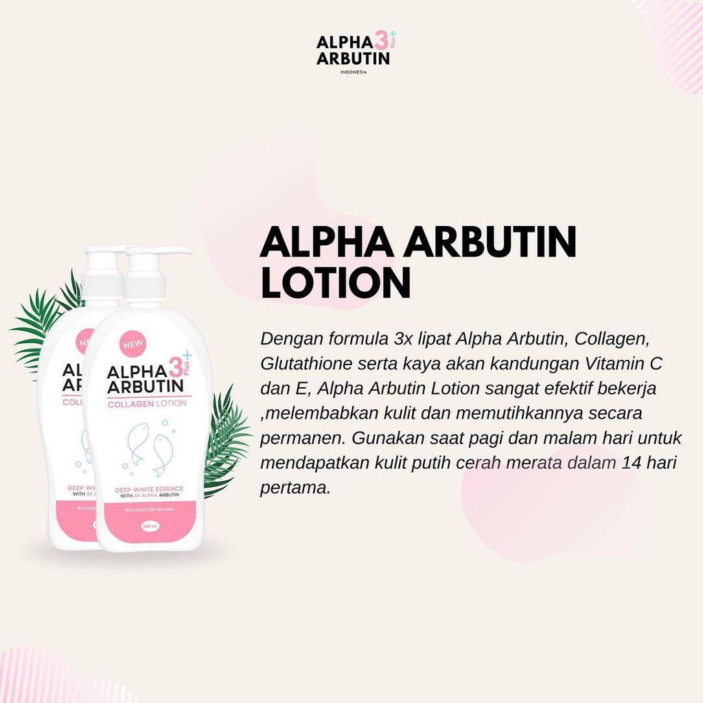 Precious Skin Alpha Arbutin 3 Plus Collagen Whitening Lotion , Hand Body / Lotion Pemutih 500ml