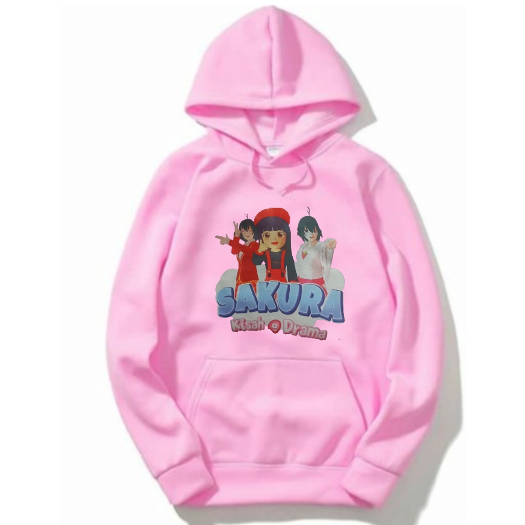 PROMO GRATIS ONGKIR SWEATER HOODIE JAKET SAKURA SCHOOL SIMULATOR MURAH TEBAL BARU UNTUK ANAK PEREMPU