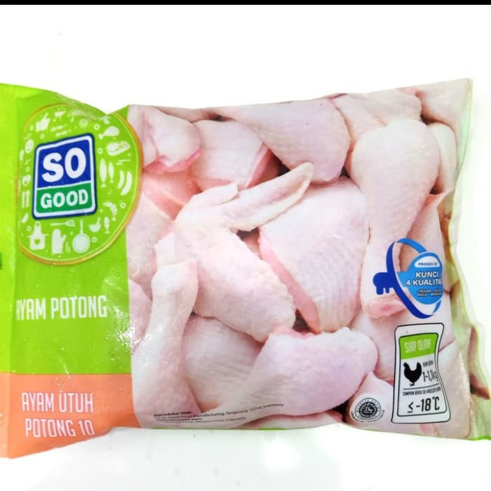 

SO GOOD Ayam Potong (Ayam Utuh Potong 10) 1kg