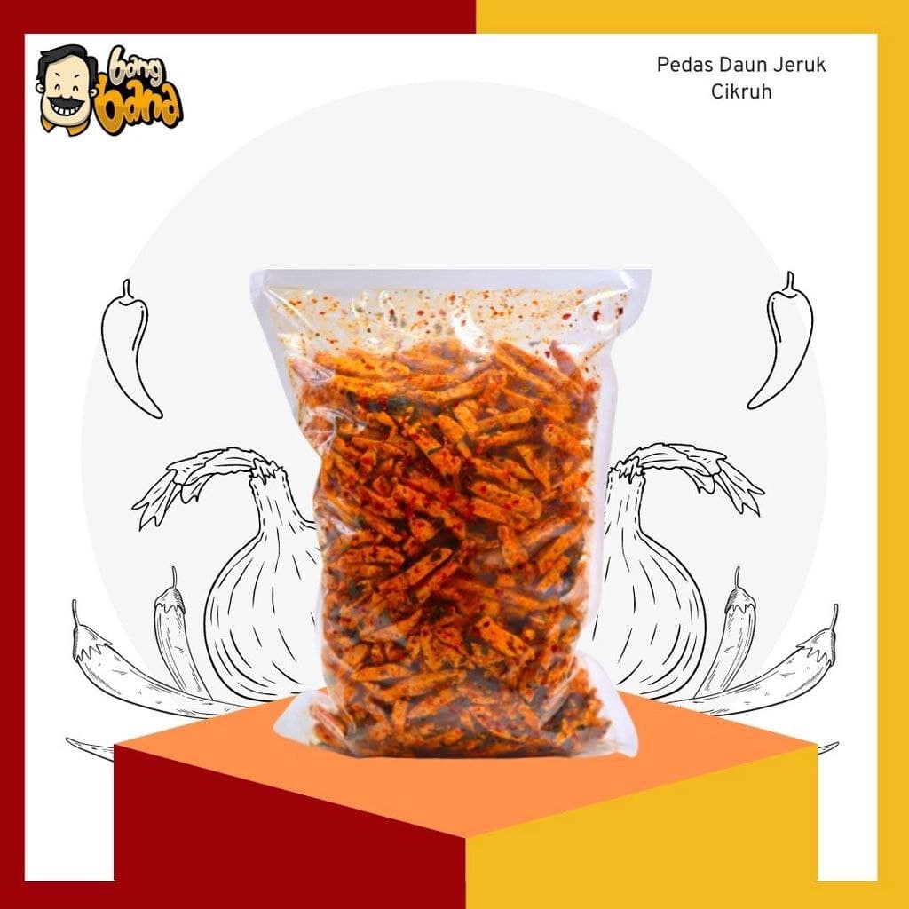 Basreng Cikruh Daun Jeruk 1 kg  Baso Goreng Super Pedas