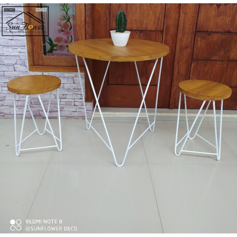 Meja kursi cafe 1 set