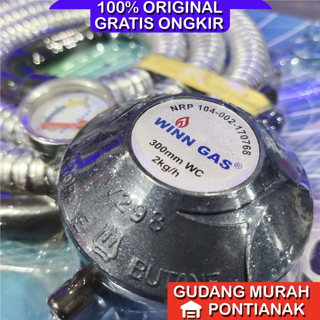 SELANG PAKET REGULATOR PAKET WINN GAS  W 298 M