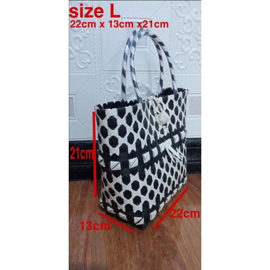 Tas anyaman plastik/tas belanja/Tas jinjing