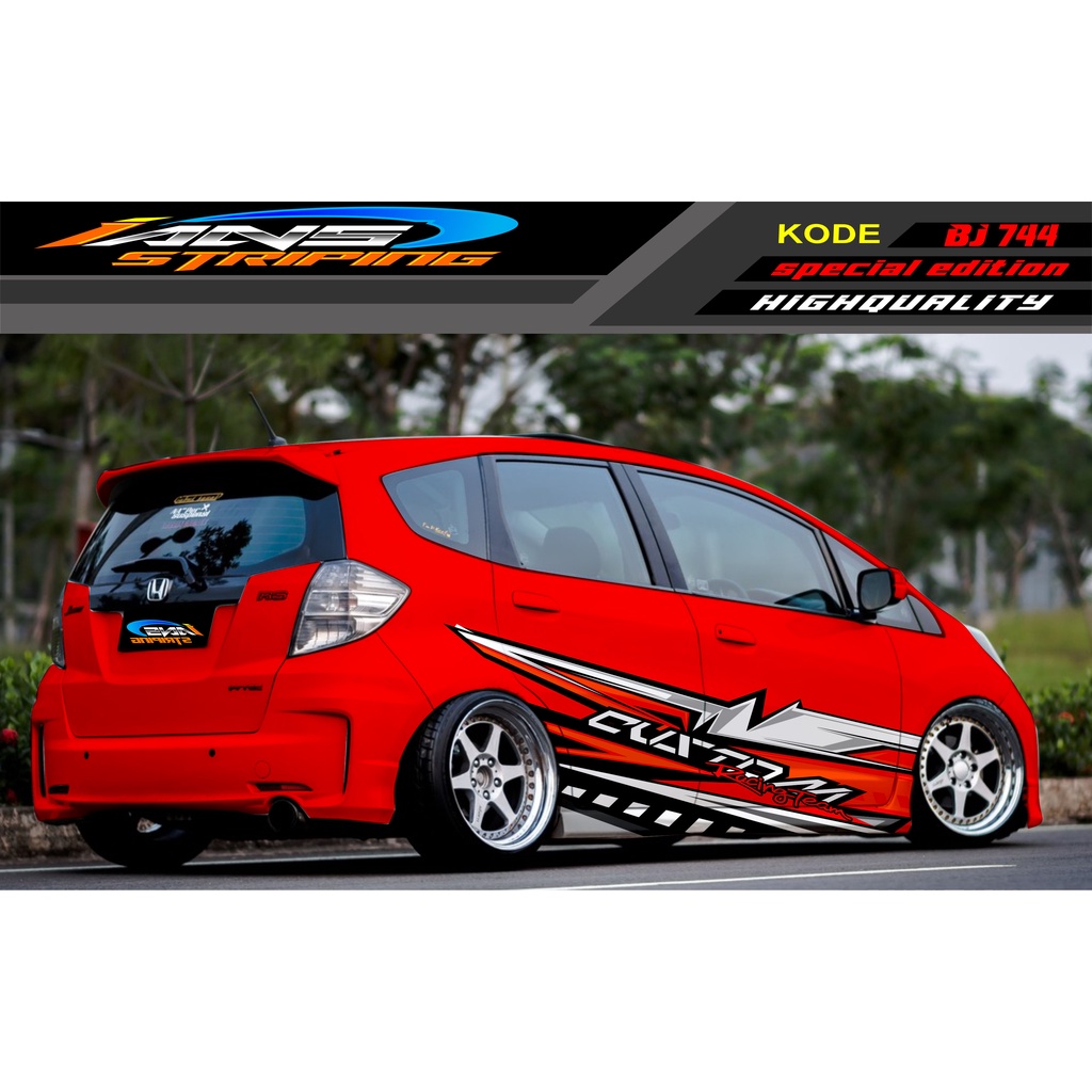 STICKER MOBIL HONDA BRIO AGYA JAZZ AVANZA YARIS / DECAL STICKER MOBIL JAZZ / STIKER MOBIL