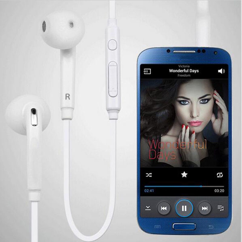 Earphone Stereo Headset Sporty dengan Microphone- Hitam