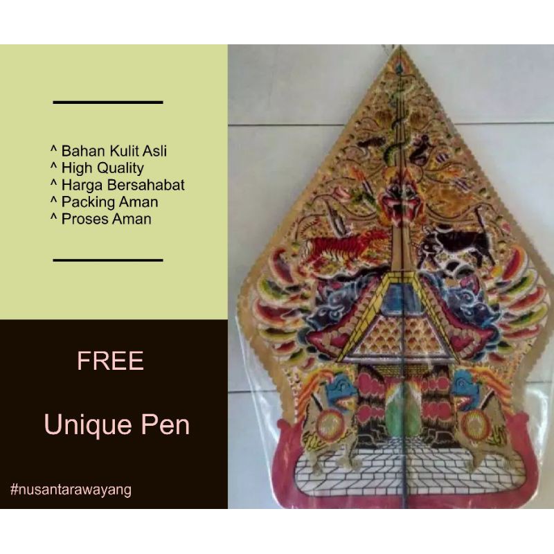 Wayang Kulit Gunungan / Kayon Jumbo 80 cm