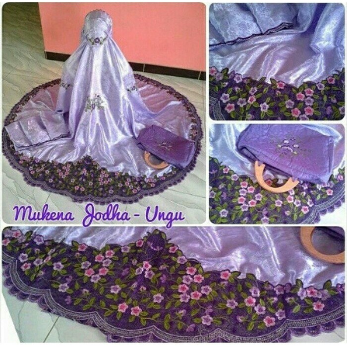 Jual Mukena Dewasa Full Bordir Katun Paris Padang Broken White Putih Tulang i.86744489.1472106933