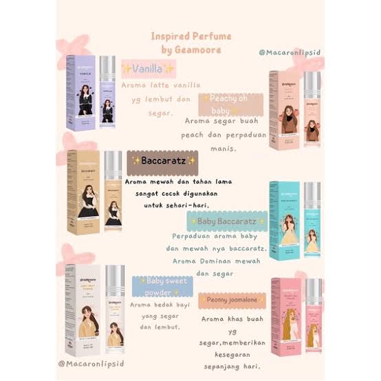 *galerybeautysemarang* Parfum Geamoore / Perfume Geamoore Ukuran 6ml