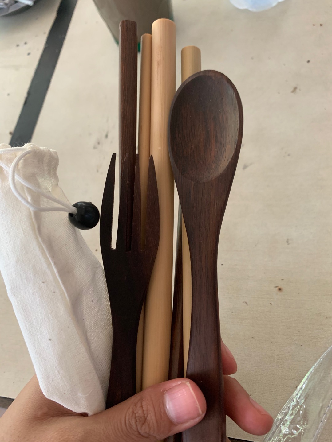 Set Alat Makan Sendok,garpu,sumpit,sedotan Korea / Jepang