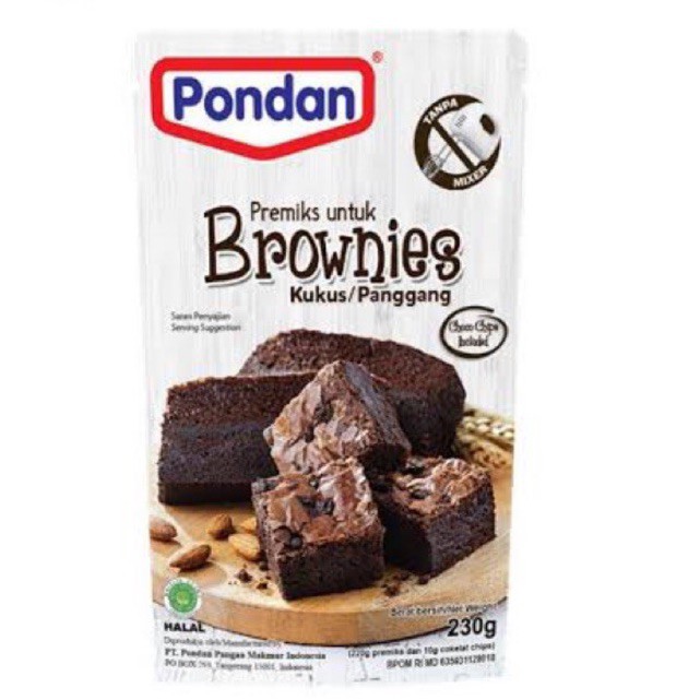 Pondan Brownies Kukus / Panggang 230g