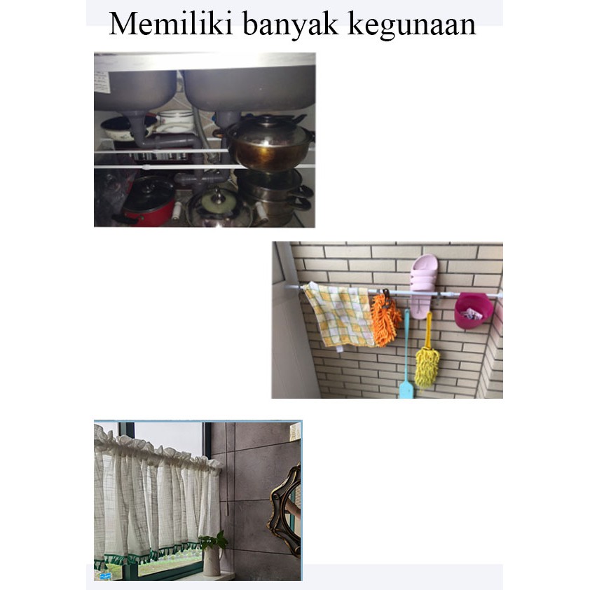 Tiang Jendela/Tiang Gorden/Tiang Pintu/Tiang Jemuran Multifungsi