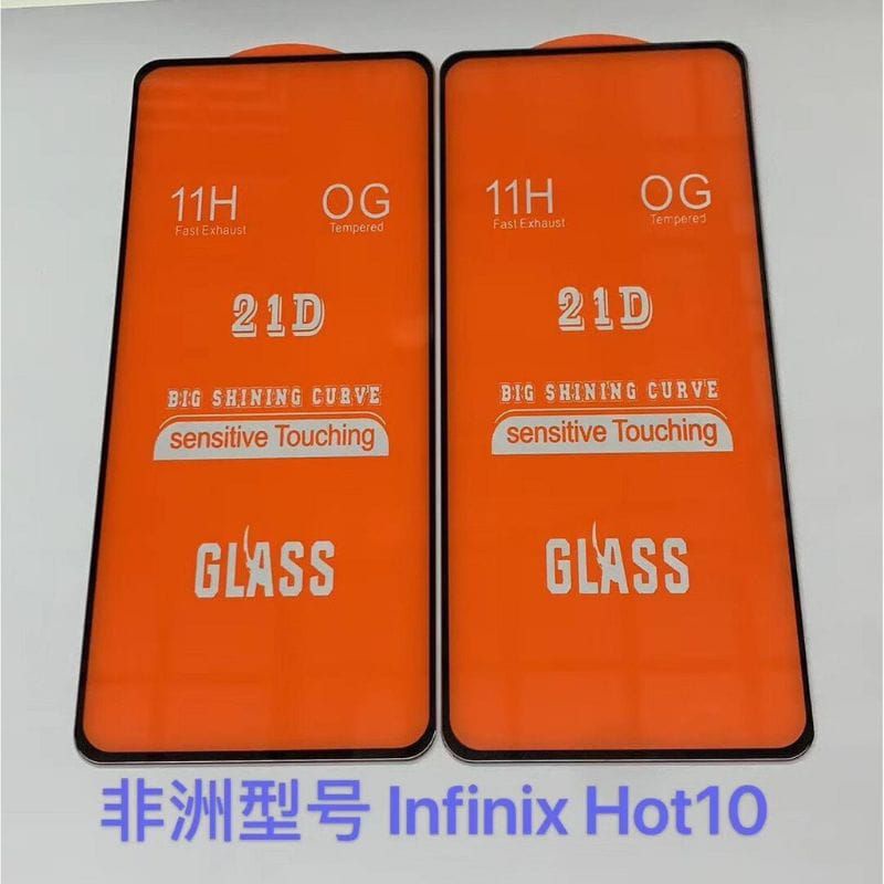 Tempered Glass Infinix Hot 10/Hot 10 Play New Slim Premium Protector Quality