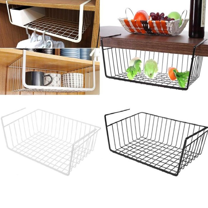 nonie kitchen holder rack tempat penyimpanan wardrobe basket