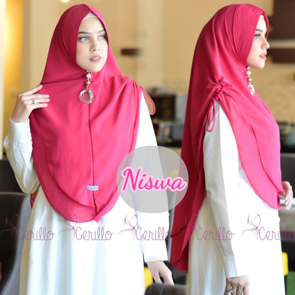 KHIMAR SYARI HIJAB FASHION MUSLIM NISWA ORIGINAL CERILLO