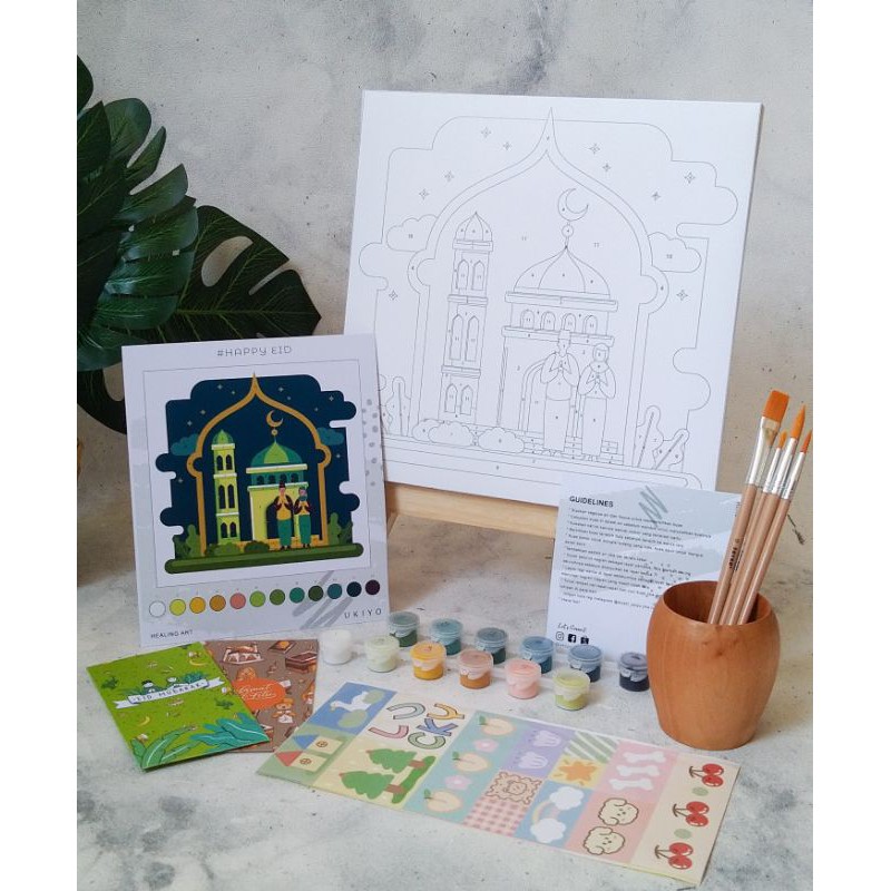 

DIY Painting By Numbers Kit UKIYO SPECIAL IDUL FITRI 25X25 CM