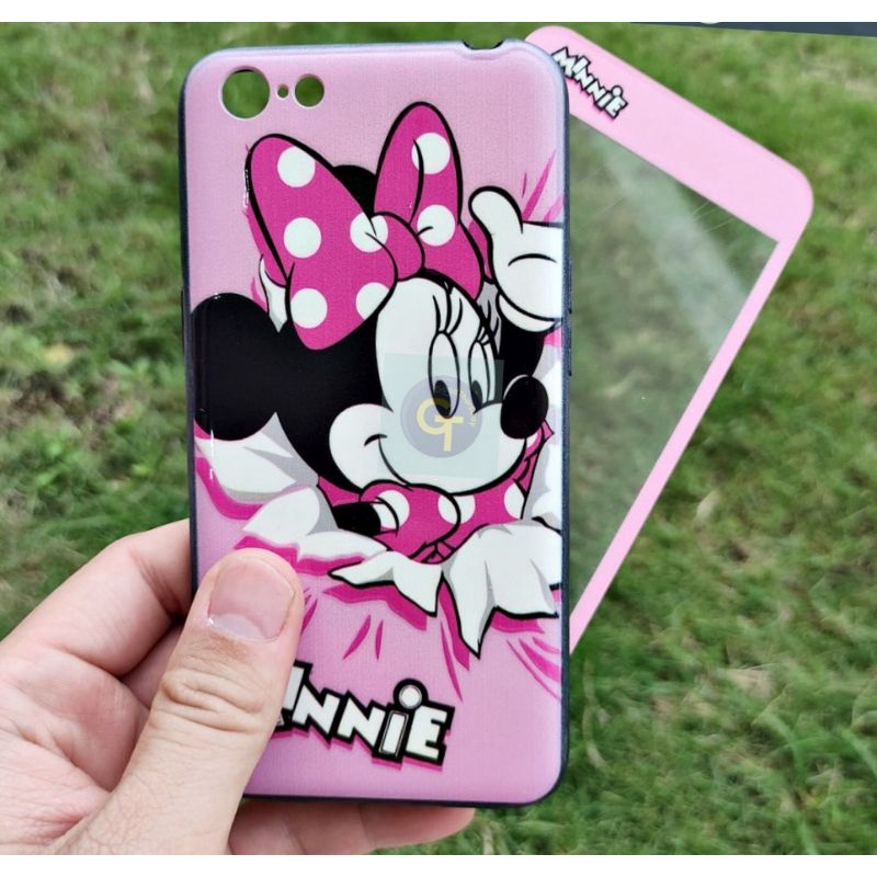 Case Fuze Disney + Tempered For Hp Oppo F7 A71 A83 Vivo V7+ V9 Y65