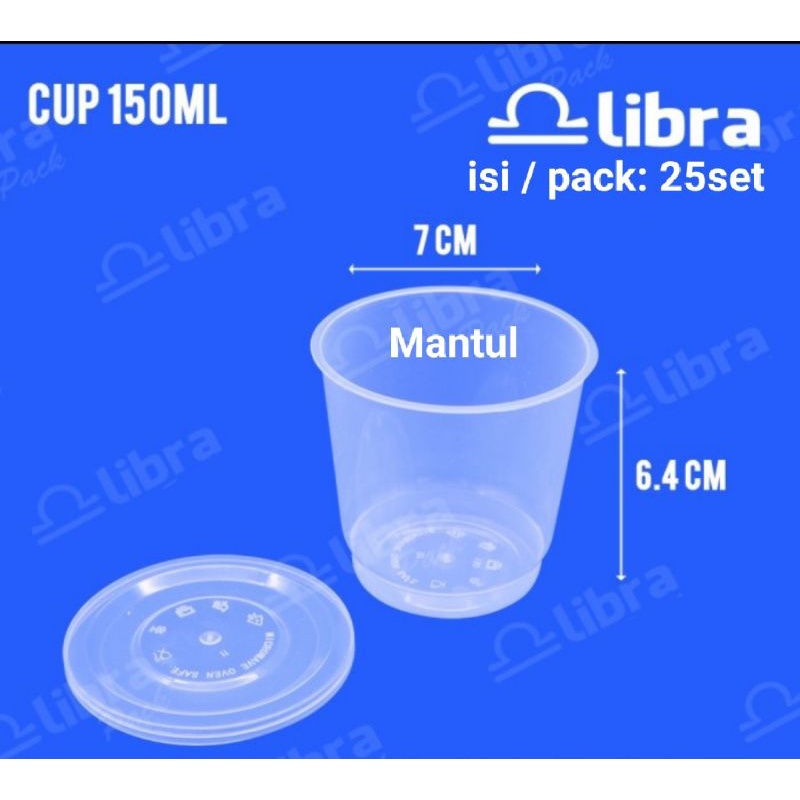 isi 25pcs Cup merpati 150ml Libra