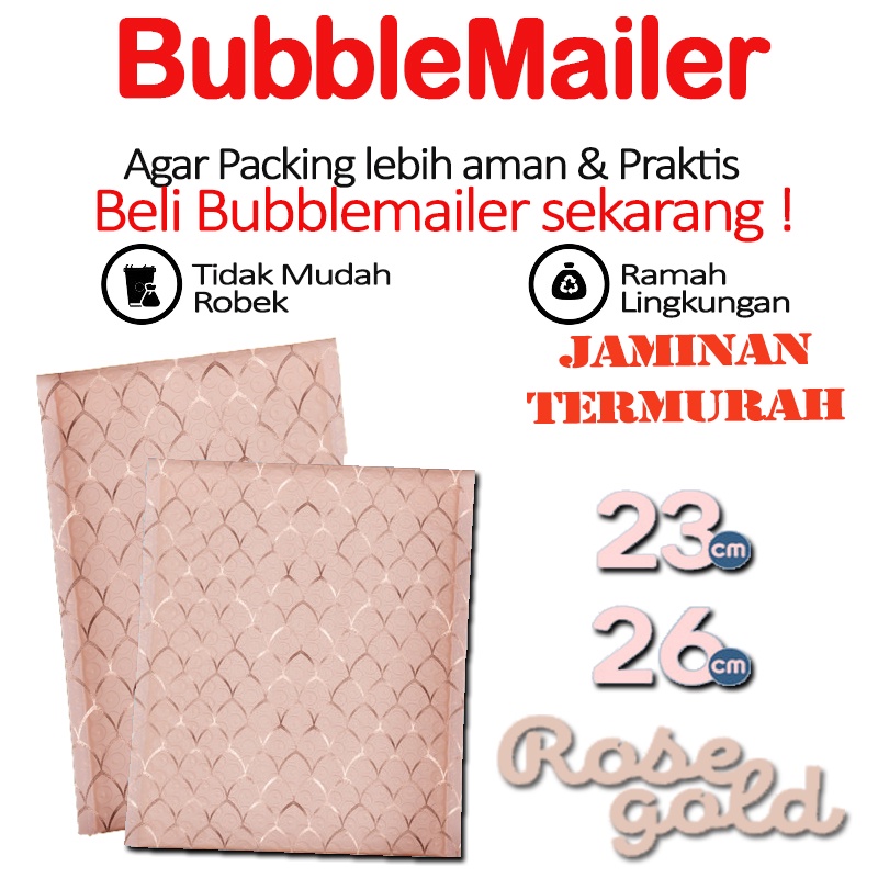 Amplop Bubble | Bubble Mailer | POLYBUBBLE PREMIUM  ROSE GOLD