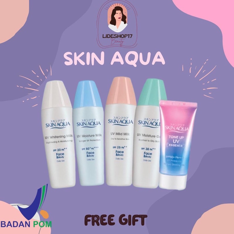 [READY] Sunscreen Skin Aqua UV Moisture Milk / SkinAqua / Mild / Gel / SPF 20 / 25 / 30 / 50 Tone Up