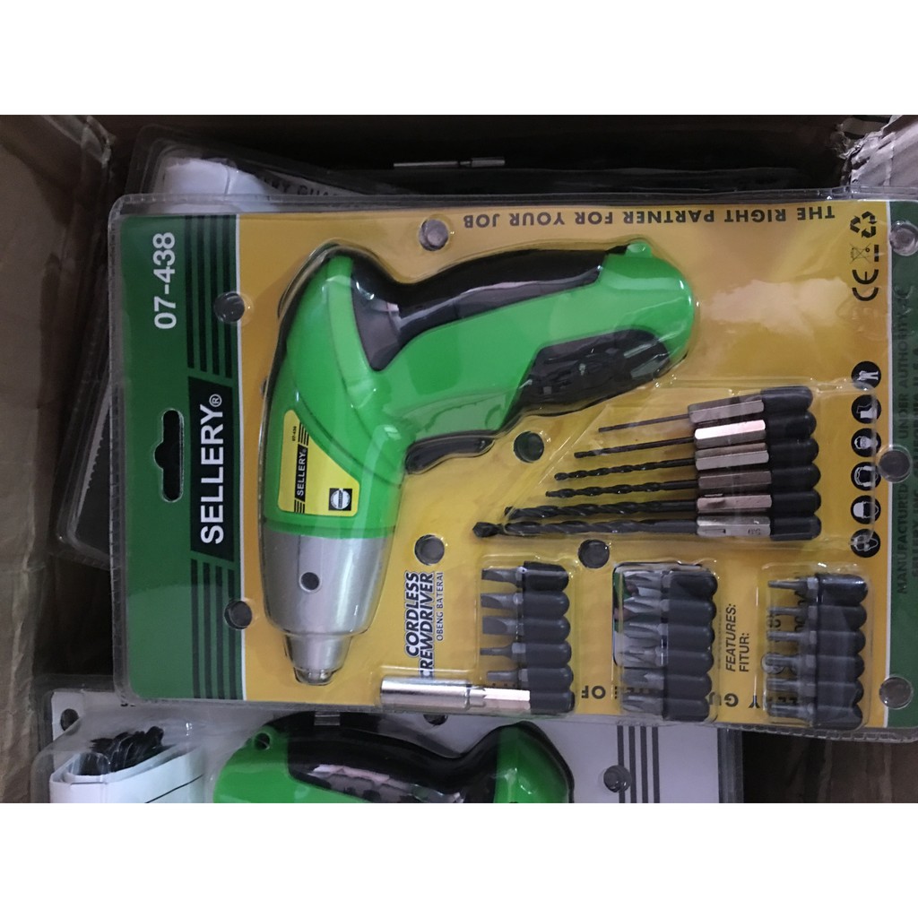 Bor Charger Tanpa Kabel / Cordless Screwdriver SELLERY