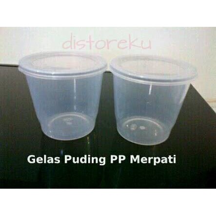 isi 25pcs cup gelas puding pudding merpati pp merpati FIM