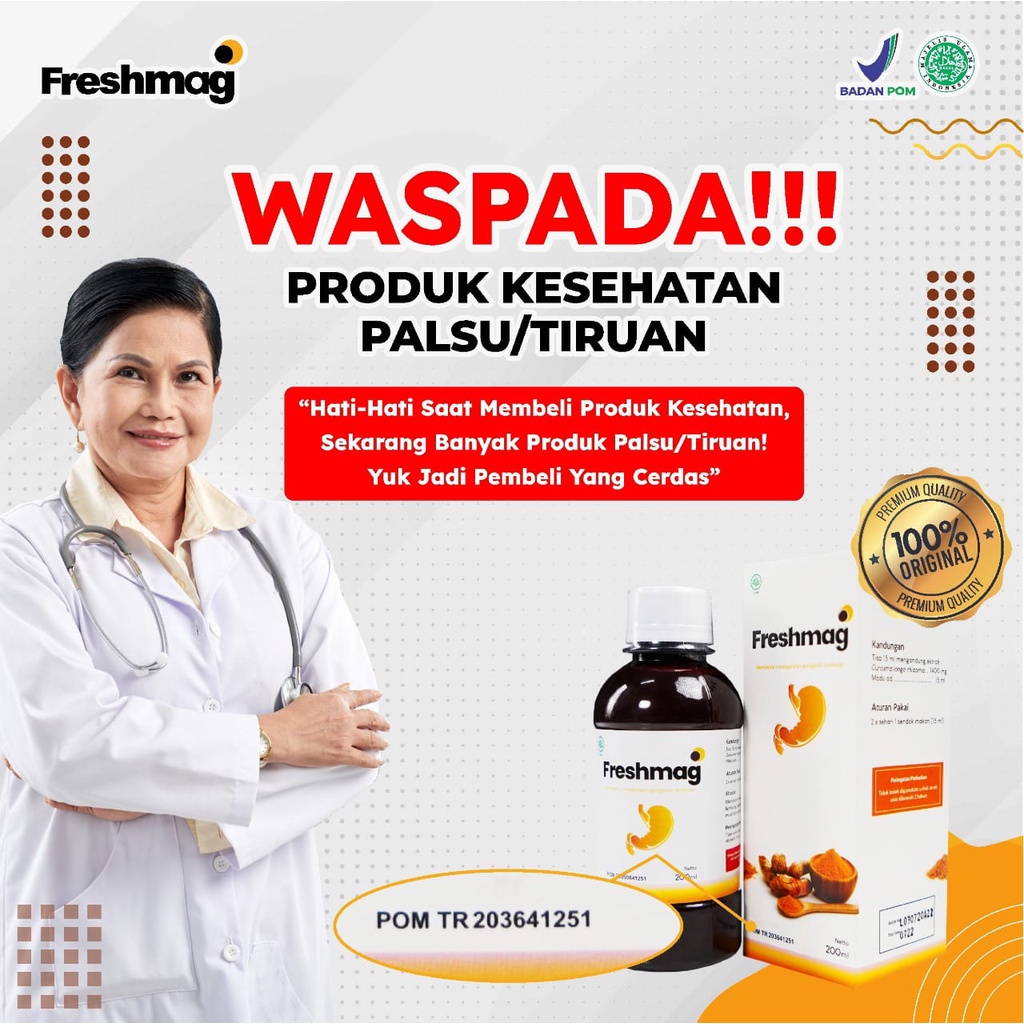 Original Madu Freshmag -  3x Lebih Cepat Atasi Masalah Sakit Lambung Maag Kronis Nyeri Ulu Hati Mual Muntah Tingkatkan Nafsu Makan Lancarkan Organ Pencernaan Isi 200ml Fresh Maag Freshmagh Presmag