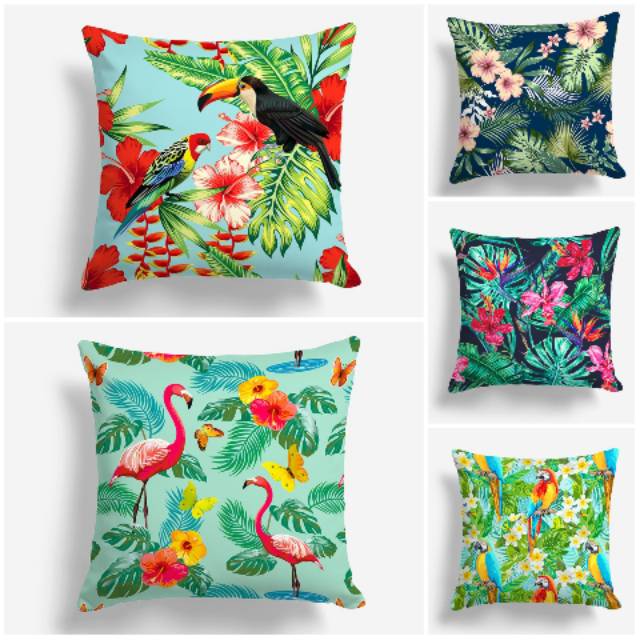 BANTAL SOFA PRINT MOTIF SUMMER BREEZE TROPICAL FOREST 40X40 CM