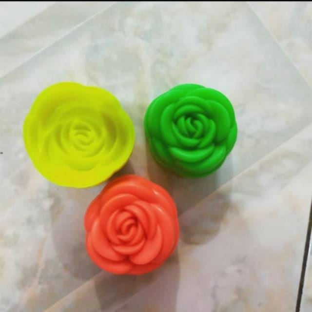Cetakan Mawar Bolu Kukus/Puding/Putu Ayu Plastik Per Lusin