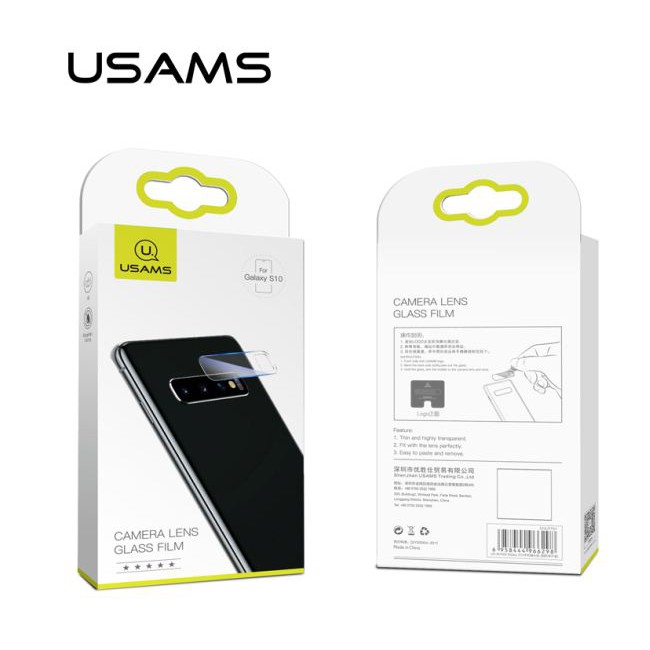 USAMS Camera Lens Glass Film Samsung Galaxy S10 Antigores Kamera