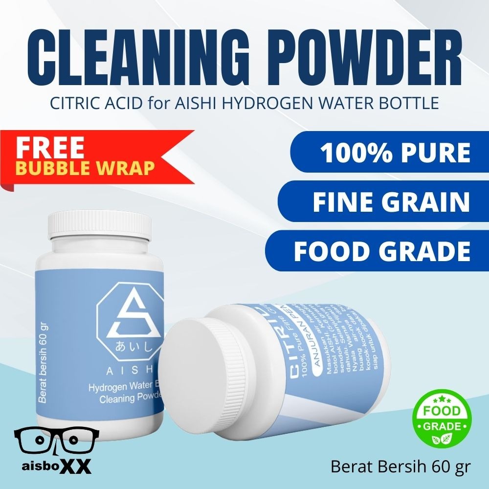 Citric Acid Cleaning Powder Pembersih Botol Air Hidrogen Aishi