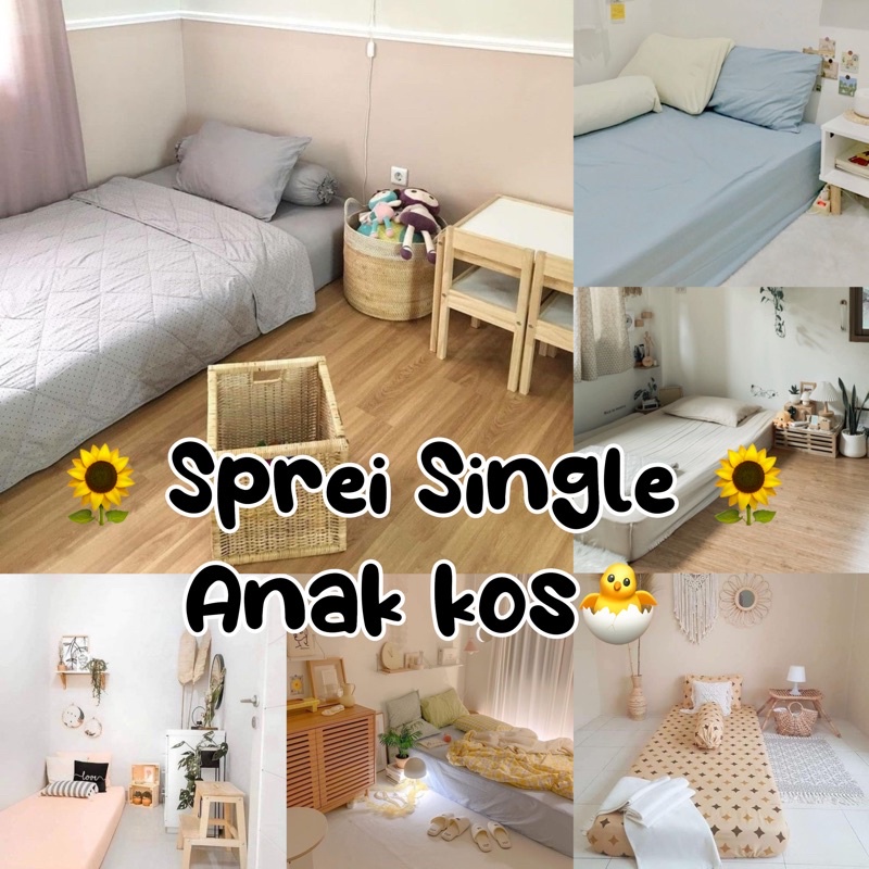 SPREI AESTHETICS SINGLE POLOS ( bukan embos ) BERKUALITAS ‼️