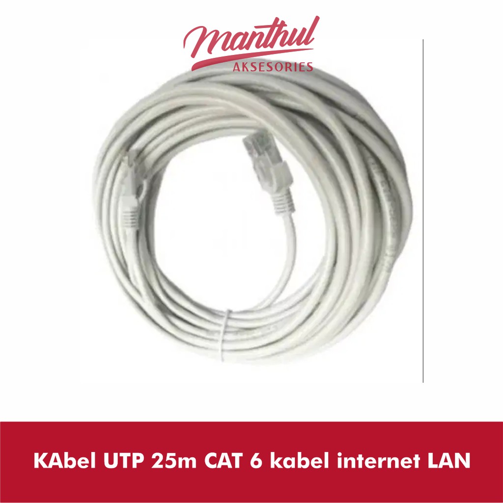 KAbel UTP 25m CAT 6 kabel internet LAN
