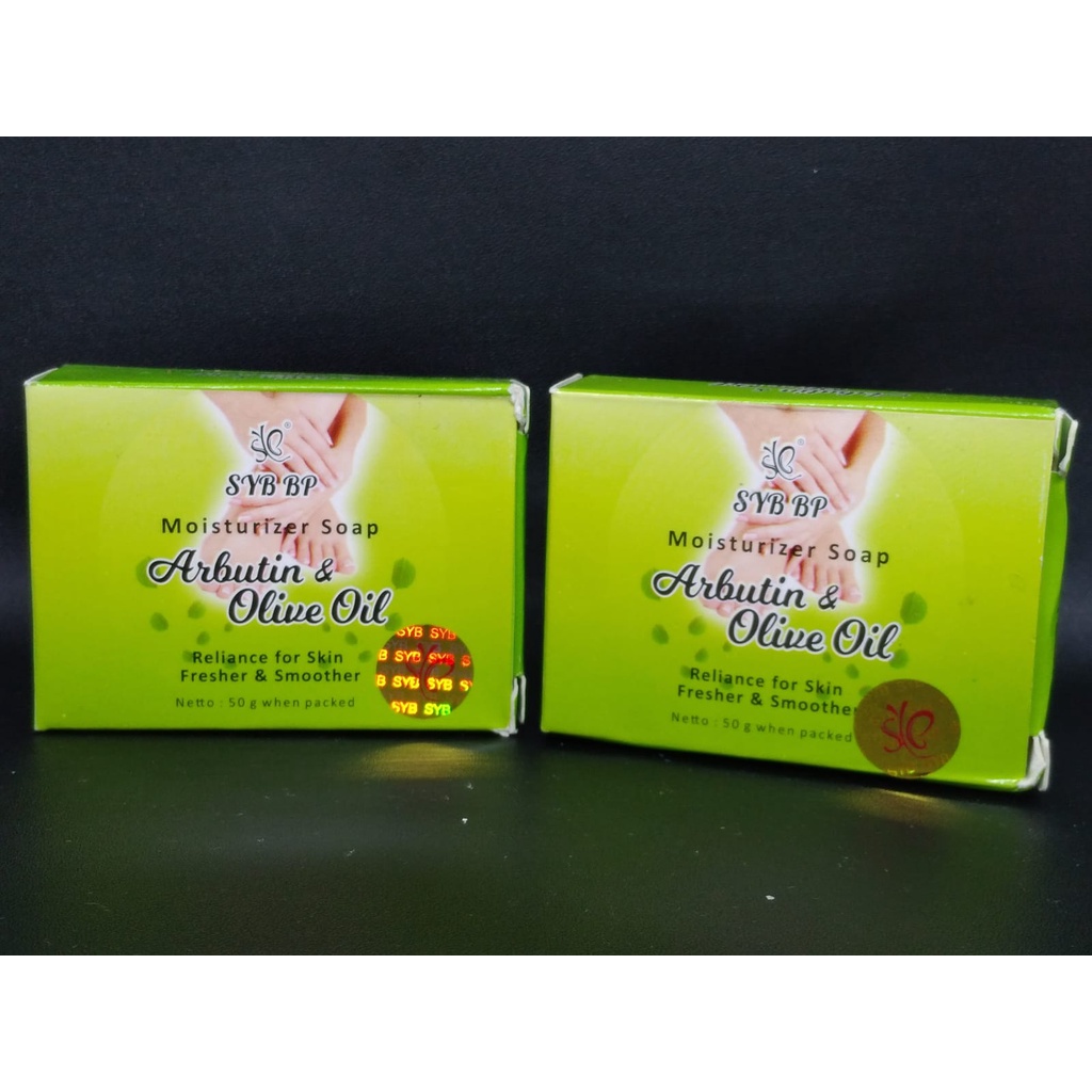 Sabun Bibit Pemutih SYB Original BP Moisturizer Soap Arbutin &amp; Olive Oil Merawat Kelembaban Kulit Menjaga Kesehatan Kulit 50gr
