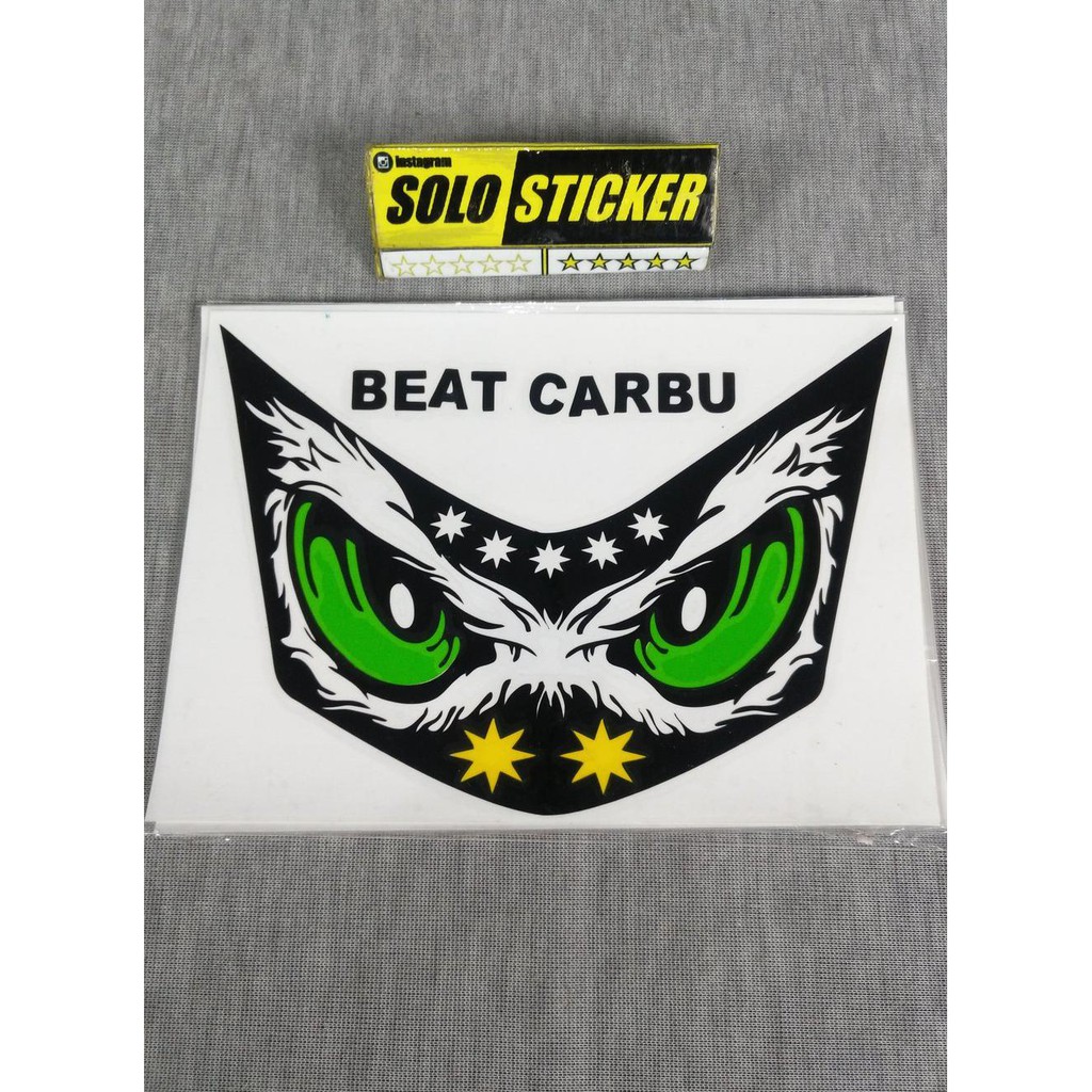 Cutting Sticker Variasi Mata Variasi Lampu Depan Honda Beat Karbu 5 Shopee Indonesia