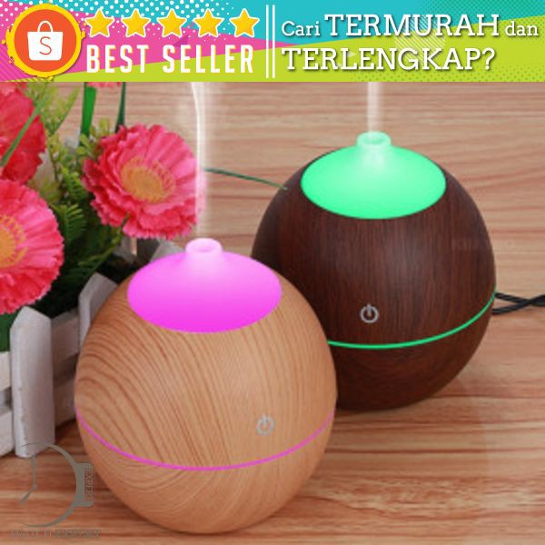 Taffware Ultrasonic Humidifier Aroma Essential Oil Diffuser 130ml - K-H120B - Wooden